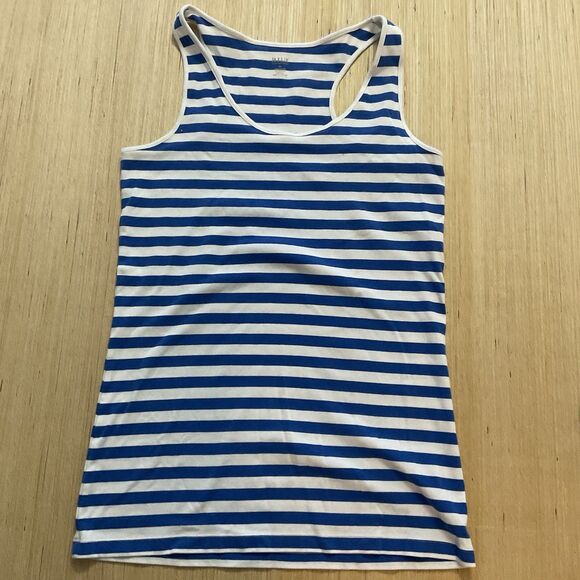 A.N.A Lot 2 Razorback Tank Tops Blue White Striped Navy XL Sleeveless - Picture 4 of 9